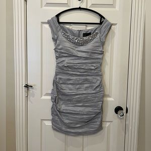 Alex Marie Gray Cocktail Dress - Size 10